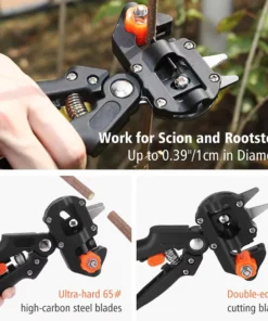 Professional Grafting Pruner Scissors Garden Tool - Branch Cutter Secateur for Pruning Fruit Trees Plant Care Vaccination Cut Ch 5