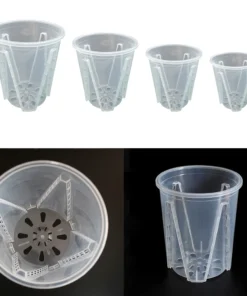 Root Control Clear Plastic Orchid Pots With Holes Transparent Flower Pot For Phalaenopsis Orchid Cattleya Planting With Stomata 3