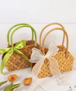 DIY Durable Fashionable Handmade Flower Pots Handheld DIY Sundries Organizer MultiSize Foldable Storage Basket Home 3