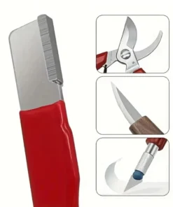 Professional Kitchen Knife Scissors Sharpener Tungsten Diamond Ceramic Sharpening Stone for All Blades Including Garden Shears 2