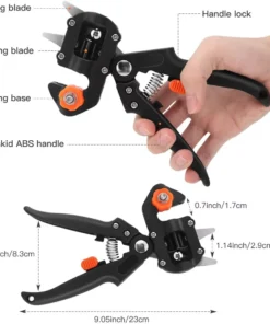 Professional Grafting Pruner Scissors Garden Tool - Branch Cutter Secateur for Pruning Fruit Trees Plant Care Vaccination Cut Ch 2