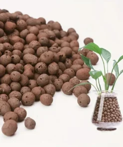 Garden Hydroponic Expanded Clay Pebbles – Organic Ceramic Oval Pellets for Pots, Planters,Orchids, Succulents, Bottom Drainage 1