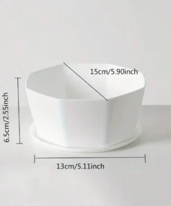 1/3/4pcs Morden Decorative Creation Flower Pots and Planter with Tray for Indoor Outdoor Garden House PlantsAfrican Variety 6