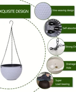 Garden Hanging Planter Macrame Plant Storage Basket Indoor Outdoor Flower Pot Holder Plant Hangers Home Decor Hanging Plant 5