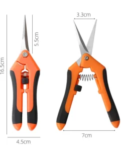 1pcs Gardening Scissors Stainless Steel Garden Branch Pruning for Tree Shears Fruit Picking Scissor Weed Potted Flower Pruners 6