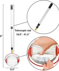 Adjustable Rolling Ball Nut Harvester - Easy Rolling Pickup, Manual Outdoor Tool | For Walnuts, Pecans & Crab Apples 4