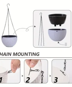 Garden Hanging Planter Macrame Plant Storage Basket Indoor Outdoor Flower Pot Holder Plant Hangers Home Decor Hanging Plant 6