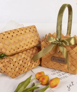 DIY Durable Fashionable Handmade Flower Pots Handheld DIY Sundries Organizer MultiSize Foldable Storage Basket Home 2