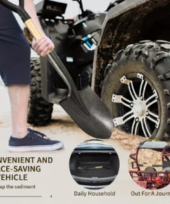 35.8/50.5cm Digging Shovel Manganese Steel Shovels Kids Trowel Waterproof Rustproof Garden Scoop for Outdoor Beach Camping 6