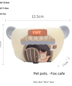 Cartoon Pet Succulent Flower Pot Office Balcony Decoration Resin Flower Pot Micro Landscape Garden Plant Pot 6