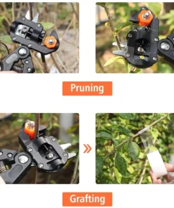 Professional Grafting Pruner Scissors Garden Tool - Branch Cutter Secateur for Pruning Fruit Trees Plant Care Vaccination Cut Ch 3