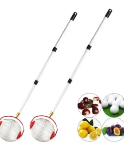 Adjustable Rolling Ball Nut Harvester - Easy Rolling Pickup, Manual Outdoor Tool | For Walnuts, Pecans & Crab Apples 1