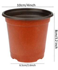 75Pcs Flexible Plant Nursery Pots Seed Starting Pots Plastic Flower Plant Container for Succulents Seedlings Cuttings Transplant 6