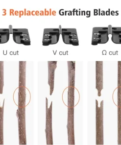 Professional Grafting Pruner Scissors Garden Tool - Branch Cutter Secateur for Pruning Fruit Trees Plant Care Vaccination Cut Ch 4