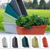 1Pc Eco-Friendly Rectangular Flowers Pot With Drain Holes Garden Balcony Reusable Plants Vegetables Shatterproof Large Planter 1