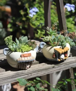 Cartoon Pet Succulent Flower Pot Office Balcony Decoration Resin Flower Pot Micro Landscape Garden Plant Pot 2