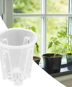 Root Control Clear Plastic Orchid Pots With Holes Transparent Flower Pot For Phalaenopsis Orchid Cattleya Planting With Stomata 2