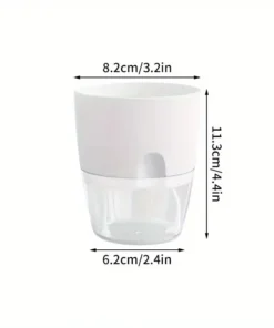 5/10Pcs Self Watering Plastic Flower Pot Double Layer Hydroponics Plants Bonsai Pot Vases Succulent Potted Home Office Decor 5