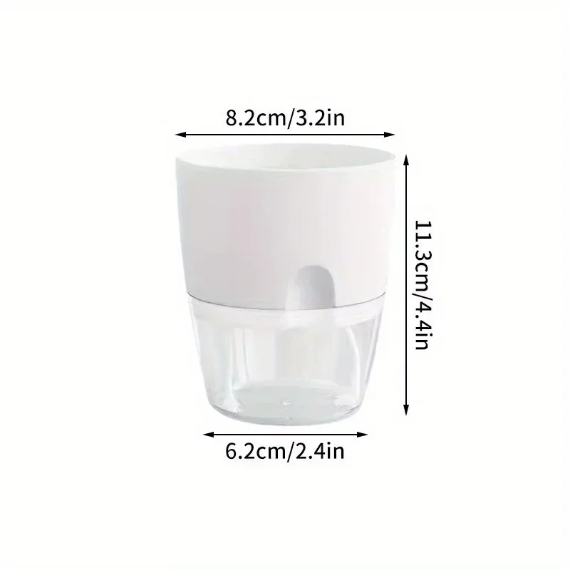 5/10Pcs Self Watering Plastic Flower Pot Double Layer Hydroponics Plants Bonsai Pot Vases Succulent Potted Home Office Decor 5